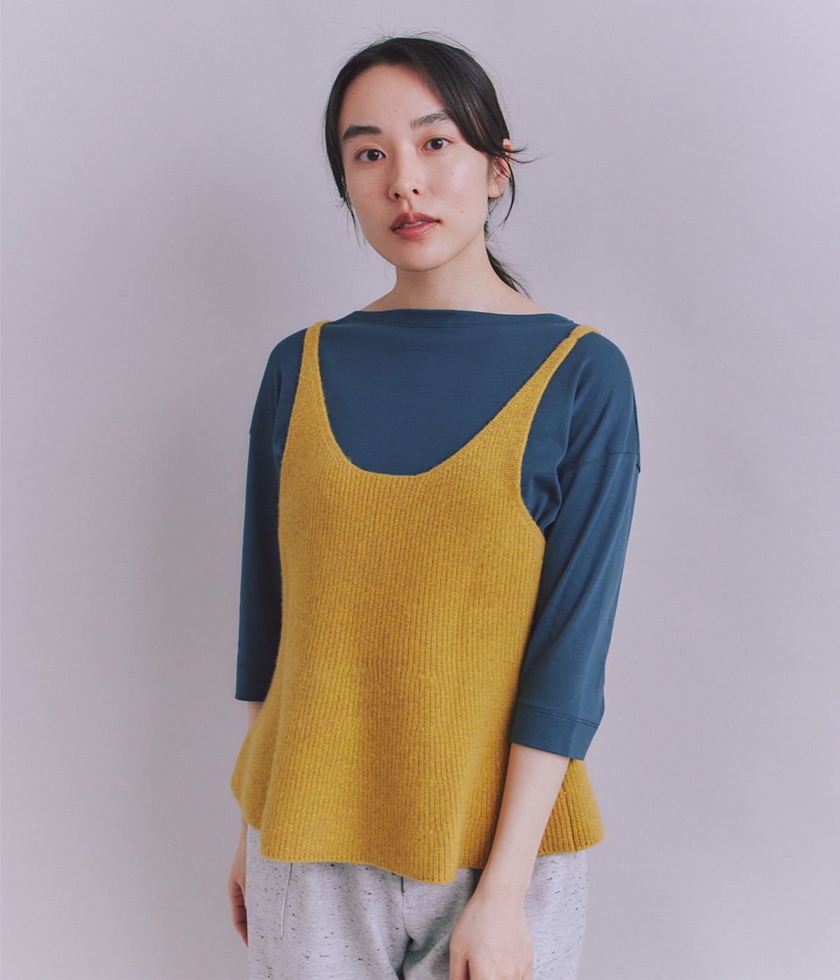 Colorful Melange 2wayペプラムキャミニット(37796741-2025