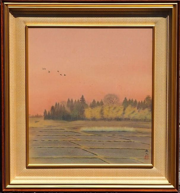 山本丘人の絵画「霜の朝」風景画10号の販売｜小川処堂 | 骨董品買取