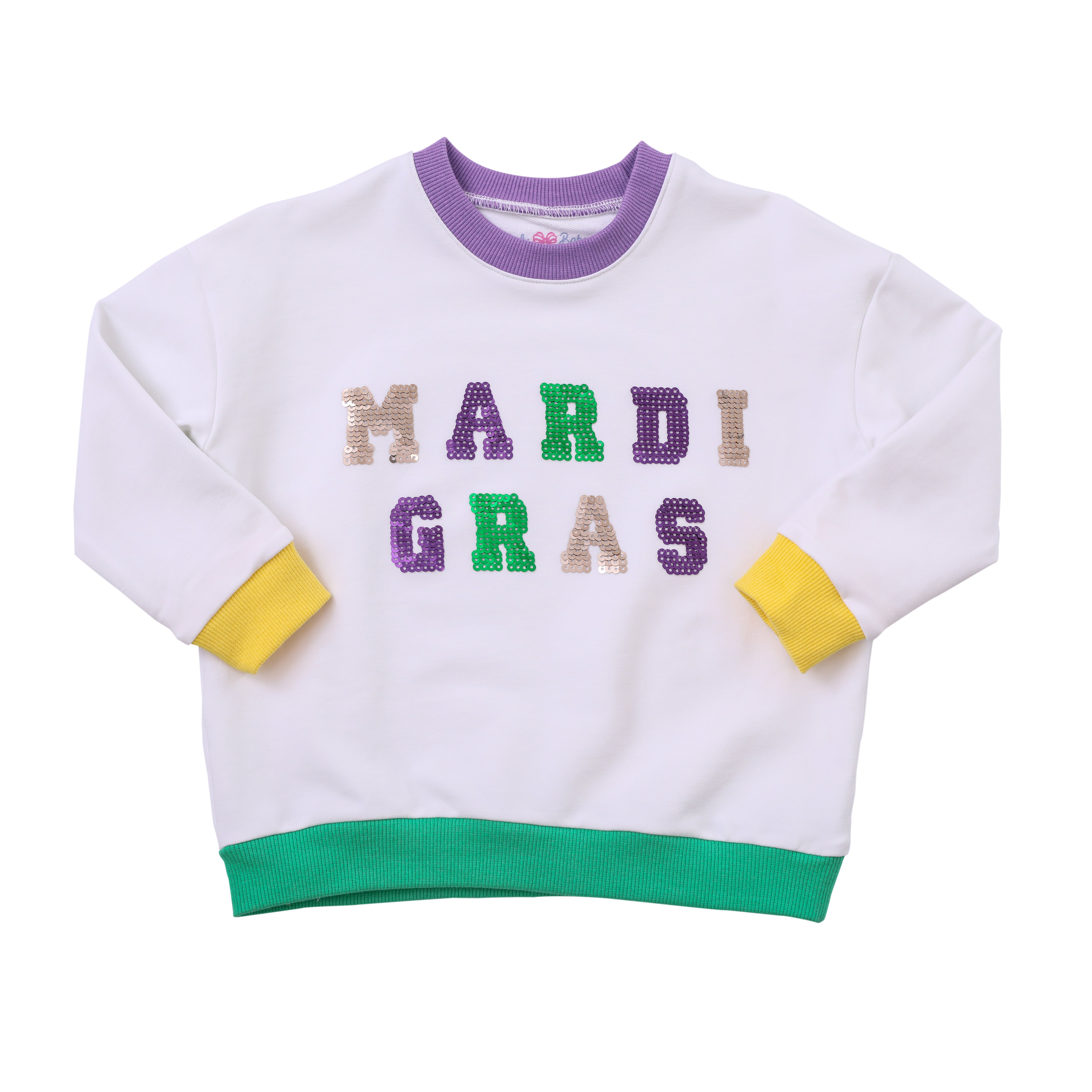 Sequin Mardi Gras Sweatshirt – Smock Candy