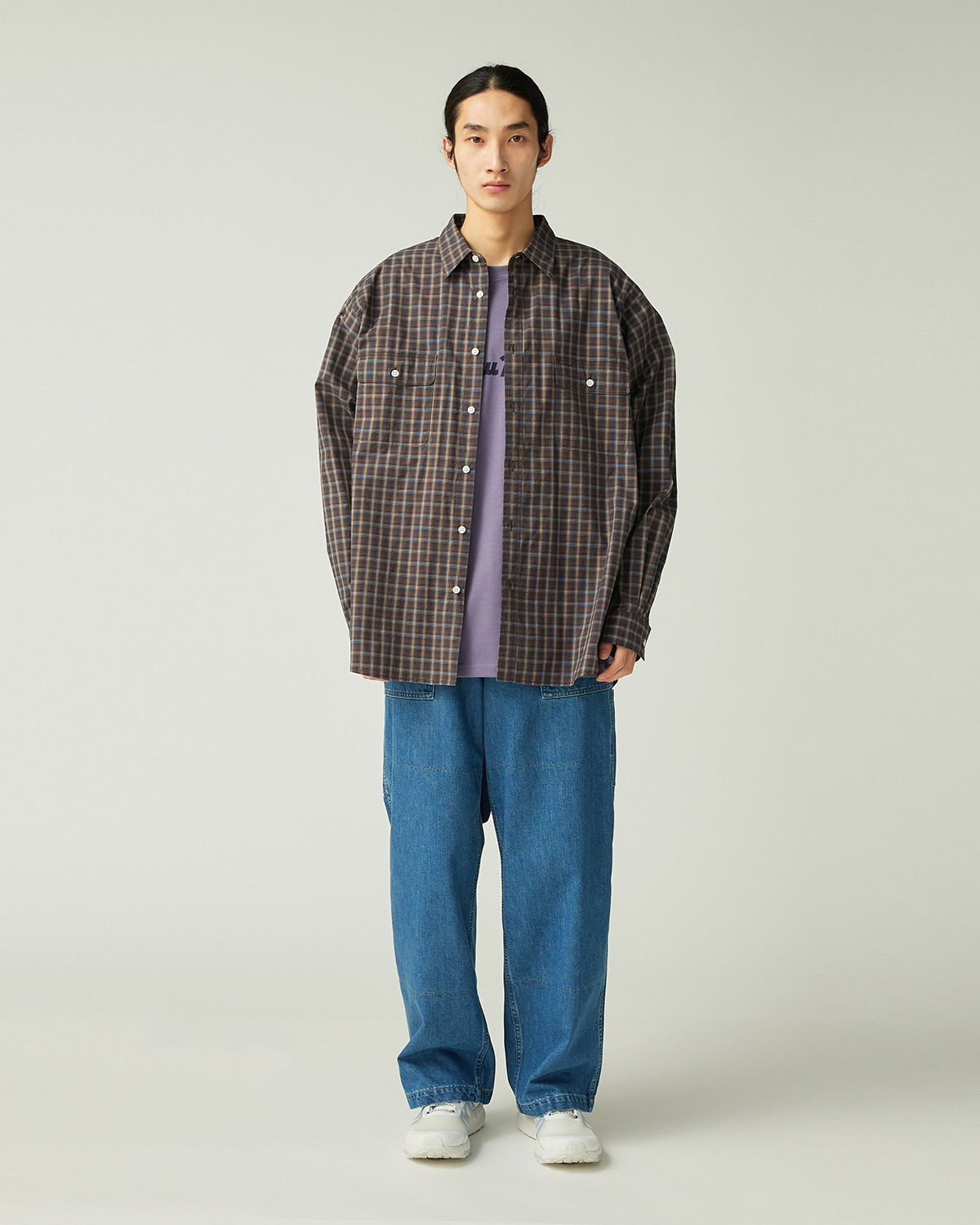 Organic Cotton Ombre Check Shirt | Snow Peak