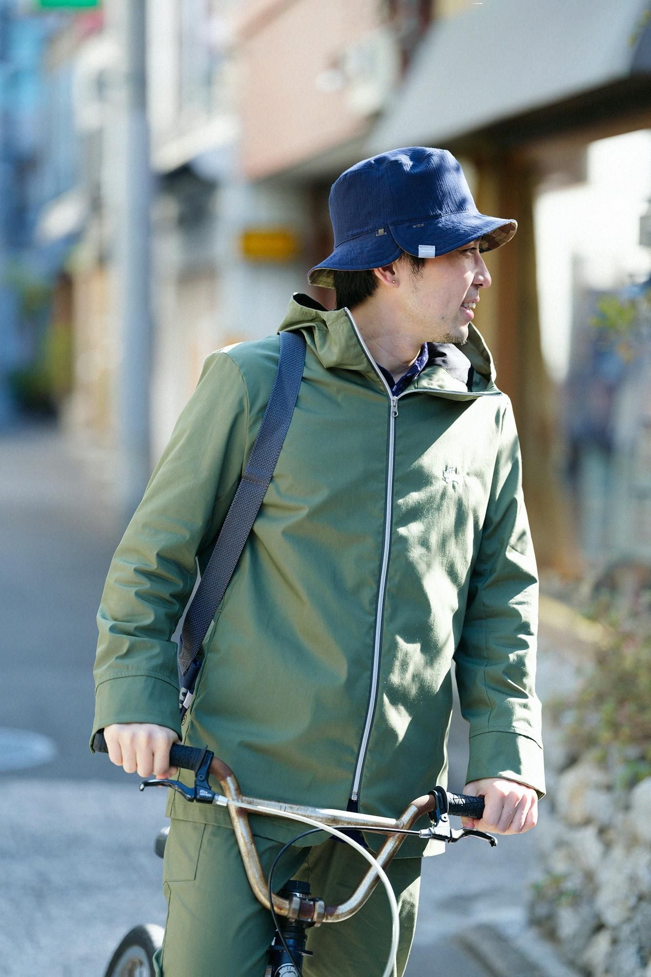 3月10日頃発送予定】【net限定】ツイル ZIP UP フードジャケット／オリーブ