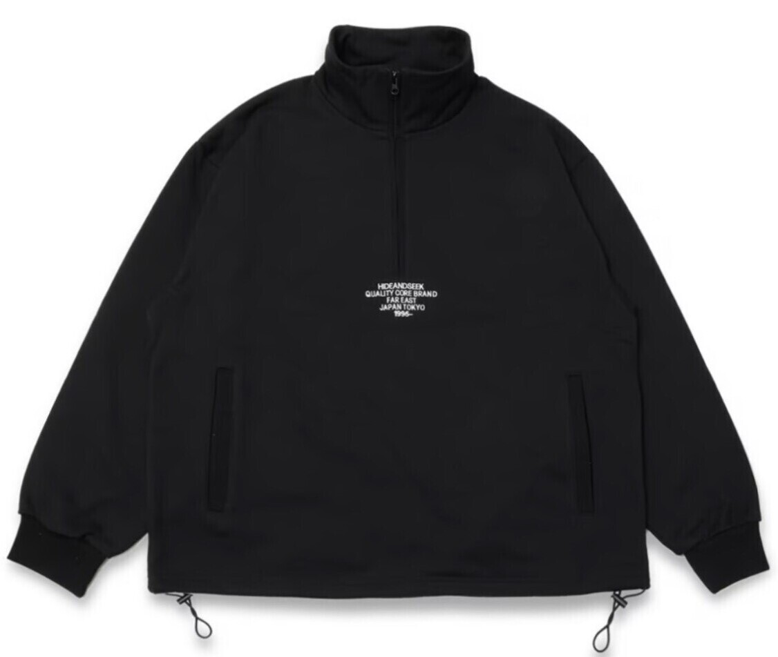 Half Zip Sweat Shirt ハーフジップスウェット-ハイドアンドシーク