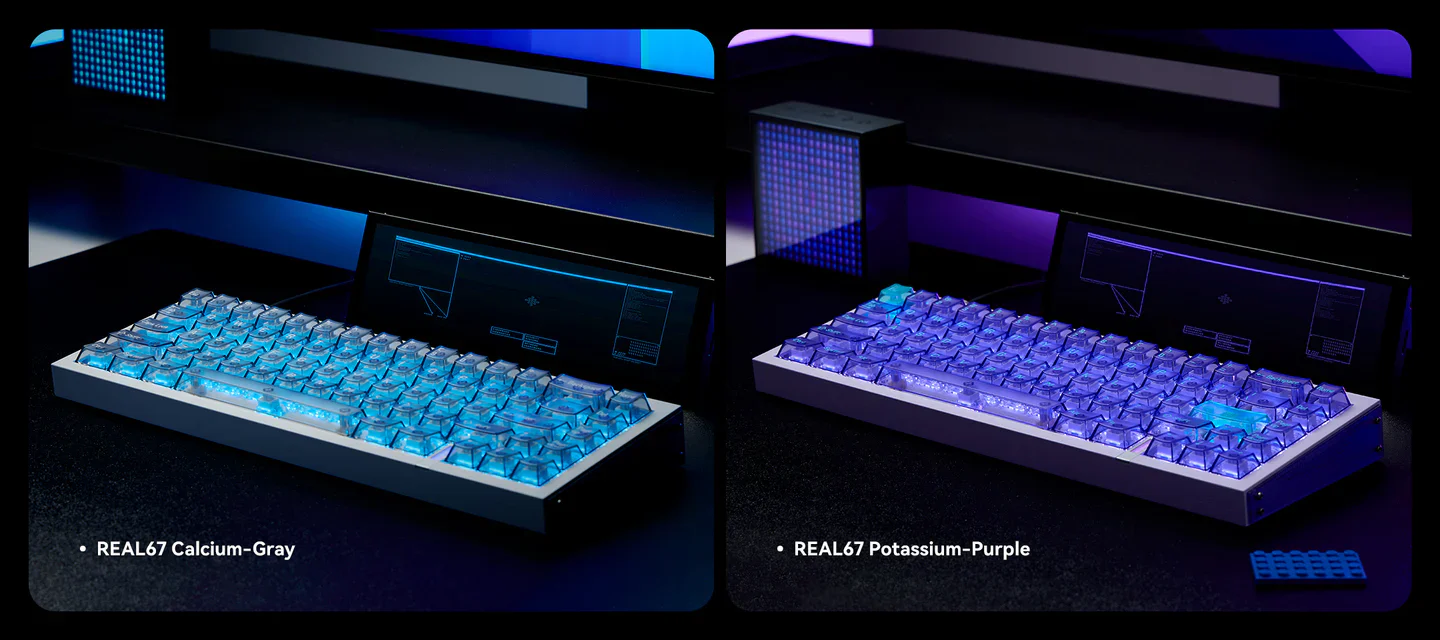 MelGeek REAL67 Calcium (Transparent Grey) ゲーミングキーボード｜の