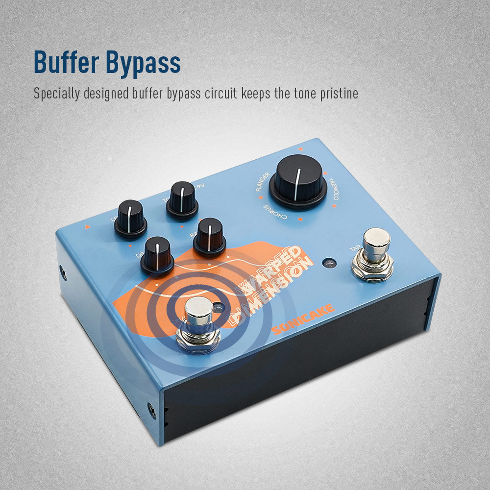 Warped Dimension Digital Modulation Guitar Effects Pedal - SONICAKE
