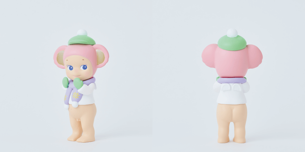 粉雪が舞う幻想的なソニーエンジェルの冬景色「Sonny Angel mini