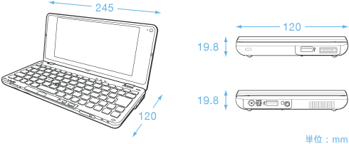 各部名称・寸法 | type P | | ソニー