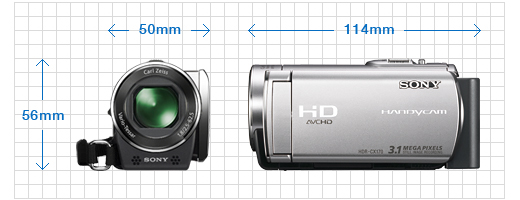 HDR-CX170 特長 : 手軽に使える小型・軽量 | デジタルビデオカメラ