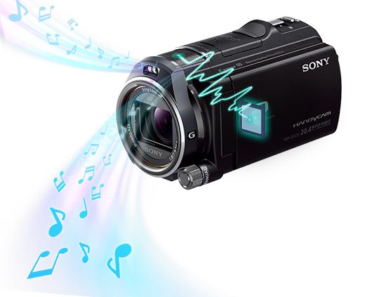 HDR-CX630V 特長 : 高音質機能 | デジタルビデオカメラ Handycam