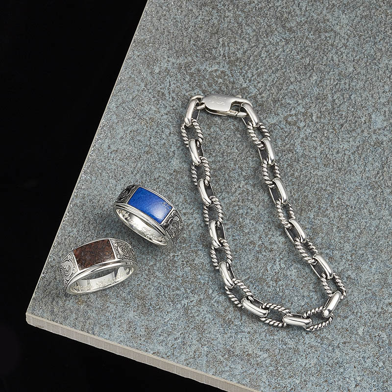 Suman Dhakhwa（スーマンダックワ） Twist Silver Combination Chain