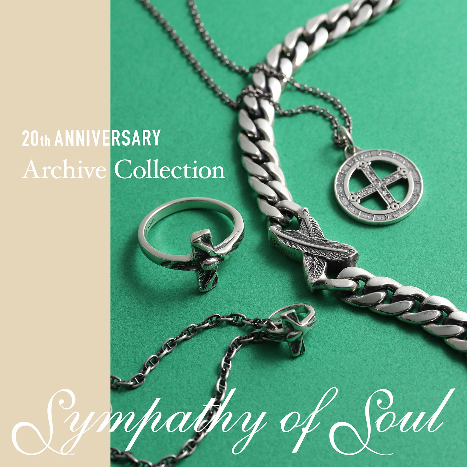 SYMPATHY OF SOUL（シンパシーオブソウル） Cross Necklace（クロス