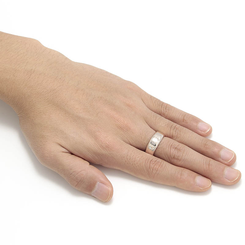 Suman Dhakhwa（スーマンダックワ） Star Pattern MOKUME Round Ring