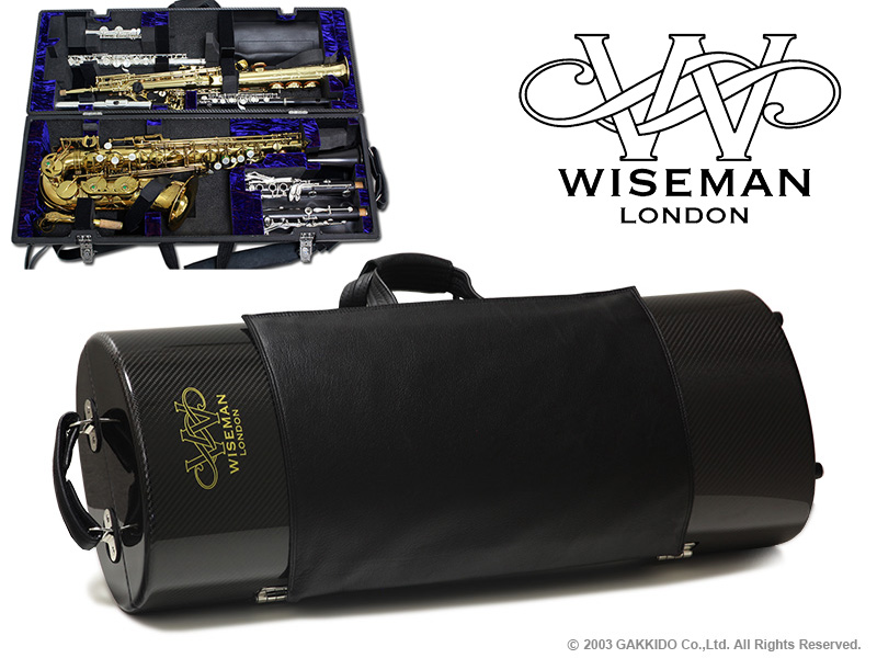 Wiseman ソプラノ＆アルトサックス用マルチプルケース 【カーボン