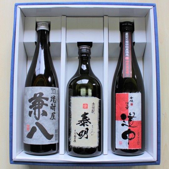 麦焼酎 【兼八・泰明・常徳屋】大分 人気銘柄 麦焼酎 720mlx3本セット