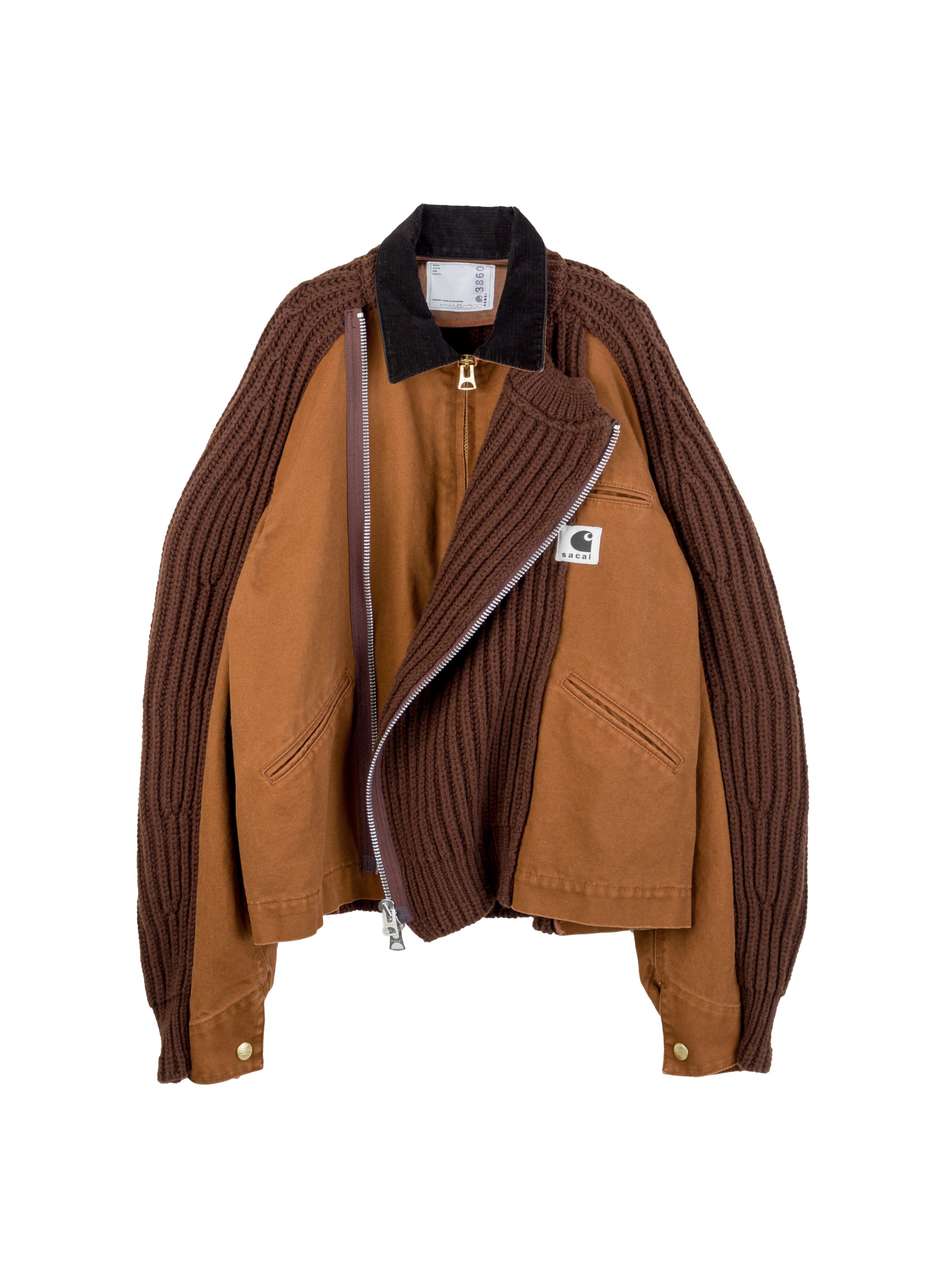 Carhartt WIP Washed Duck x Wool Knit Blouson | sacai Official