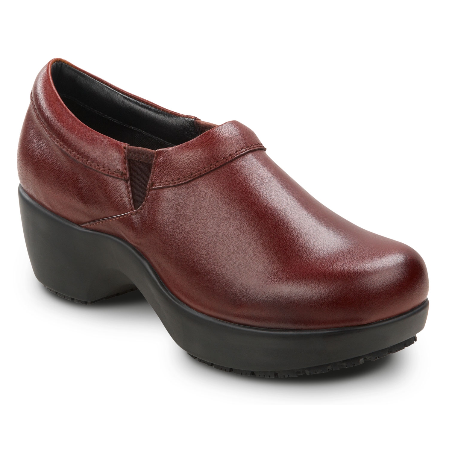 Female SR MAX Women's Burgundy Geneva MaxTRAX® Soft Toe SRO Clog