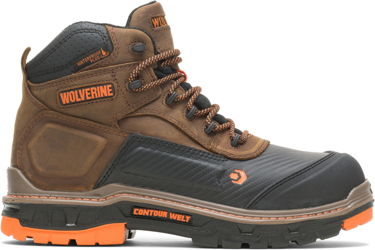 Male Wolverine Wolverine WW10717 Overpass, Men's, Brown, Comp Toe