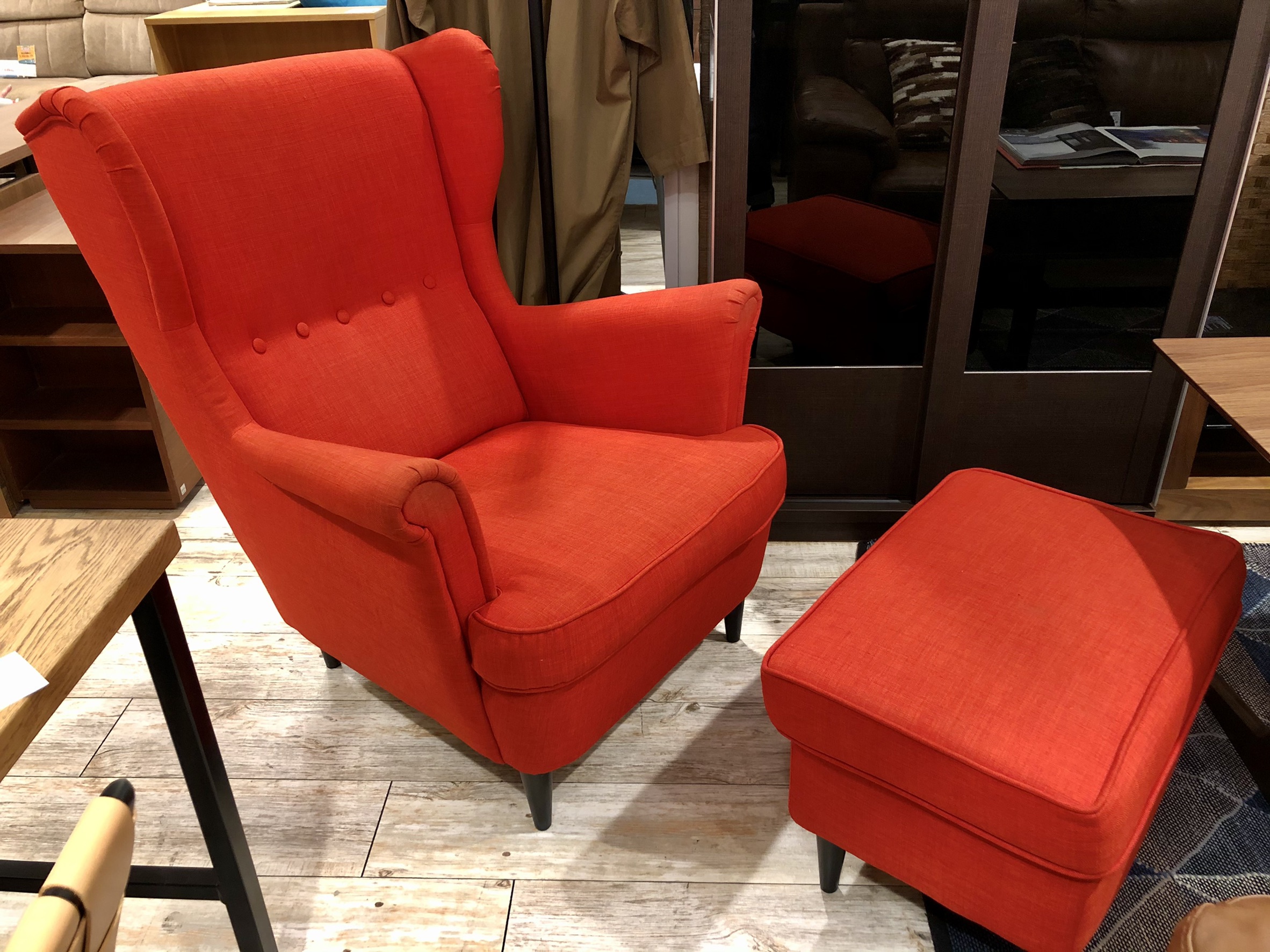 IKEA STRANDMON ストランドモン ウイングチェア オットマン付き 買取