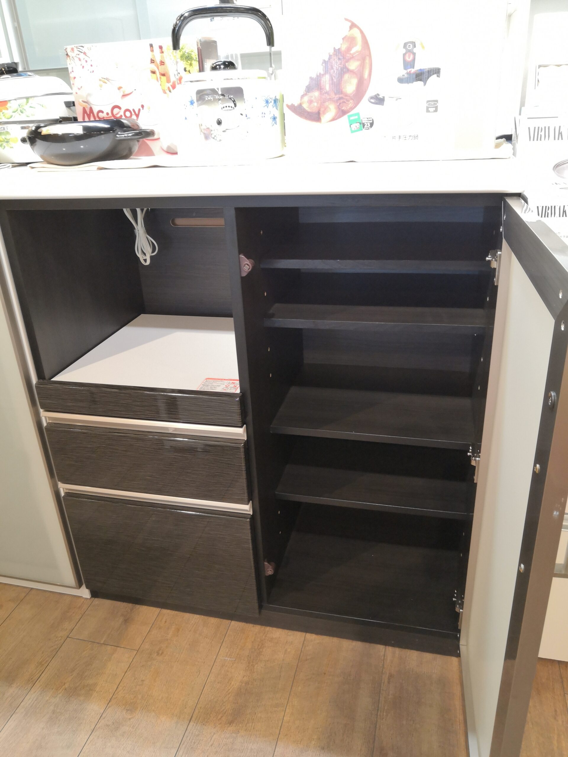 中古】 NITORI ニトリ Nポスティア ポスティア 背面化粧板 ブラック