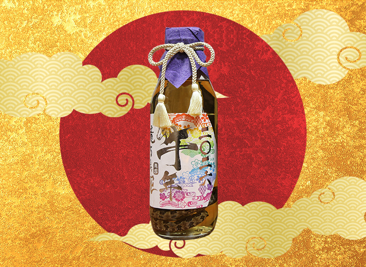 さきたりや限定】南都億万長蛇 ハブ入り酒 35度 / 450ml【午年限定