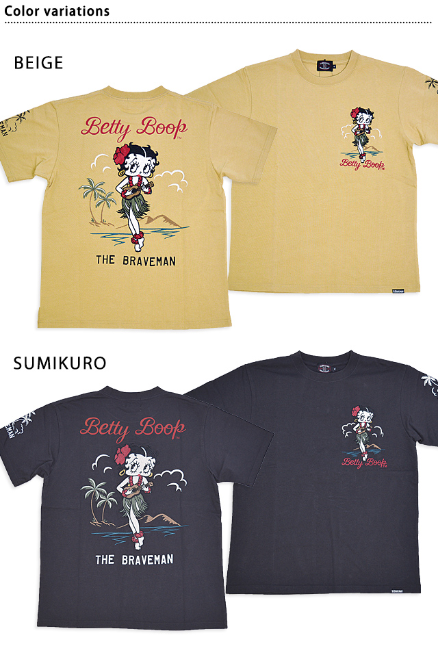 BR×BETTYコラボ 天竺半袖Tシャツ The BRAVE-MAN BBB-2415 ブレイブマン