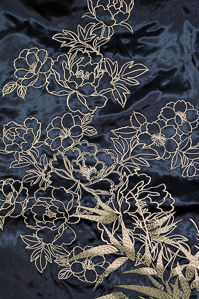 粋 満月竹虎リバーシブルスカジャン 絡繰魂 244033 和柄 和風 刺繍