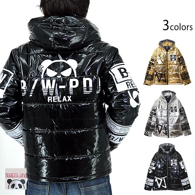 B/W-PDJ RELAXシリーズ エナメル中綿ジャケット PANDIESTA JAPAN