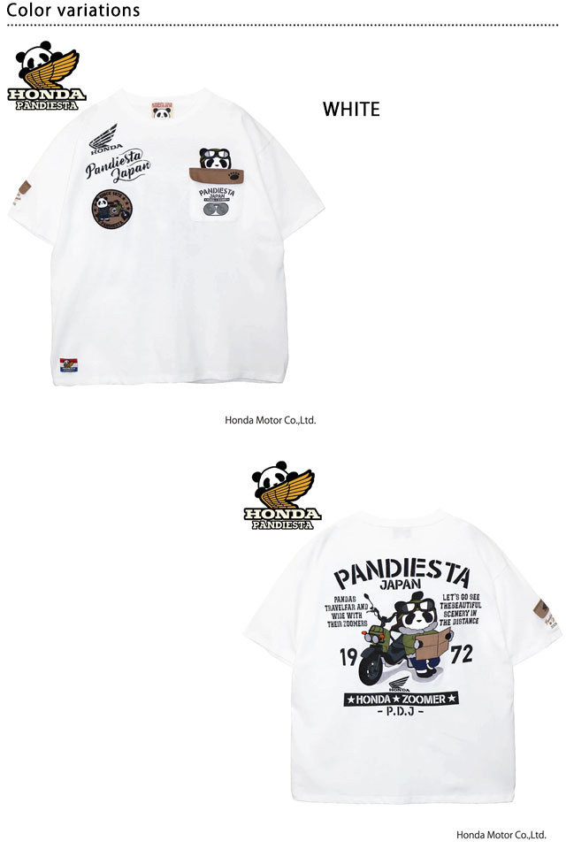 HONDA×PANDIESTA ZOOMER ミリタリー半袖Tシャツ PANDIESTA JAPAN