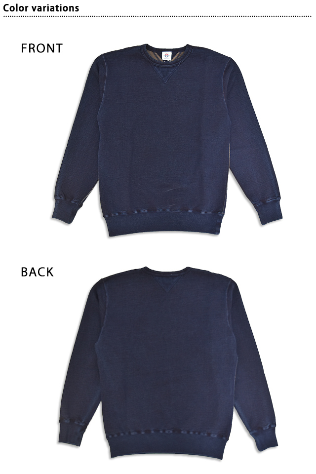 柿渋染めインディゴスウェットトレーナー サムライジーンズ SIS25-101