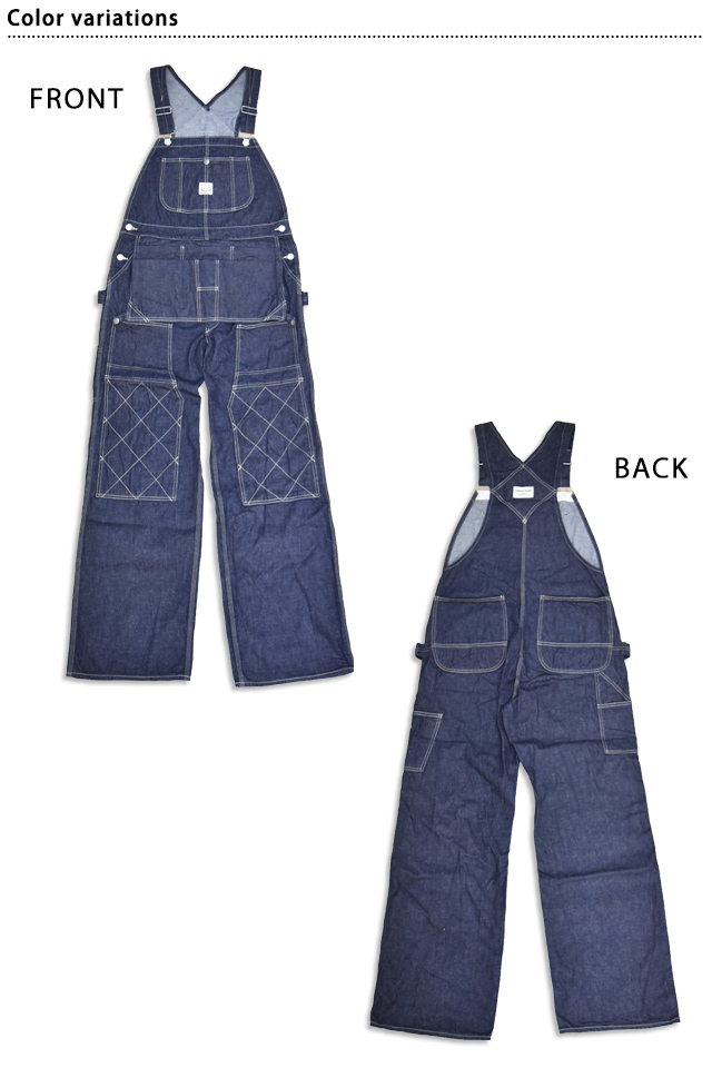 サムライコットン10ozセルビッチデニムオーバーオール◇サムライ