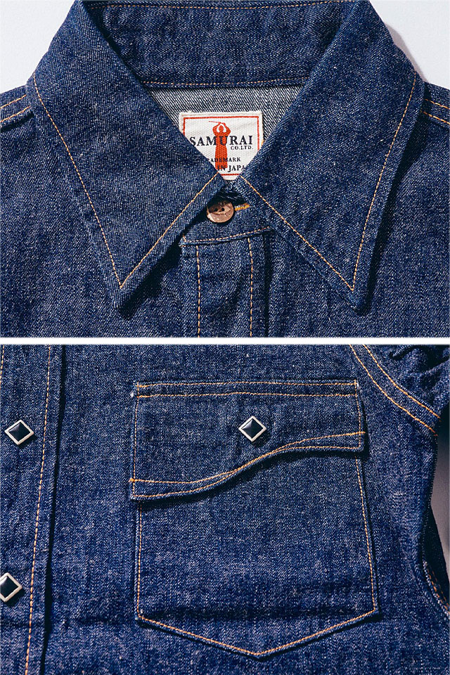 飛翔デニムウエスタンシャツ サムライジーンズ SWD-L02 SAMURAI JEANS