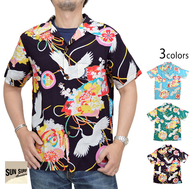 半袖アロハシャツ JAPANESE BAZZAR SPECIAL EDITION「THE CRY OF CRANE