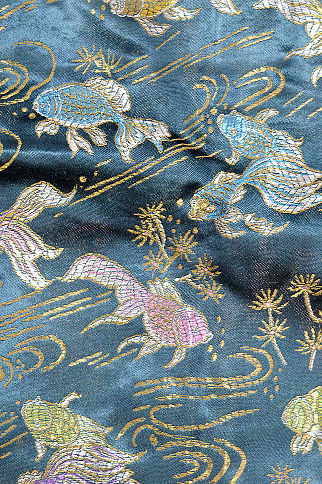 亀金魚柄刺繍リバーシブルスカジャン(RKJ-011)◇龍桜｜アウター