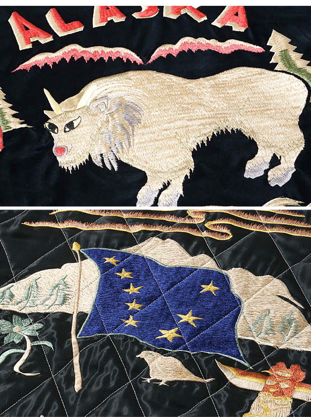 Late 1950s Style 別珍リバーシブルスカジャン「MOUNTAIN GOAT