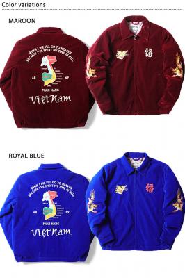 別珍ベトナムジャケット「MAP」 HOUSTON 51382 ヒューストン