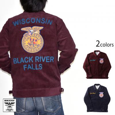 コーデュロイ刺繍ジャケット「FFA」 HOUSTON 51448 ヒューストン