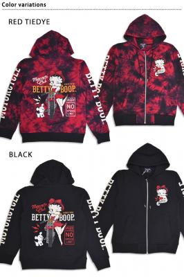 BETTY×ネバーマインド 裏毛スウェットジップパーカー NEVER MIND BBN