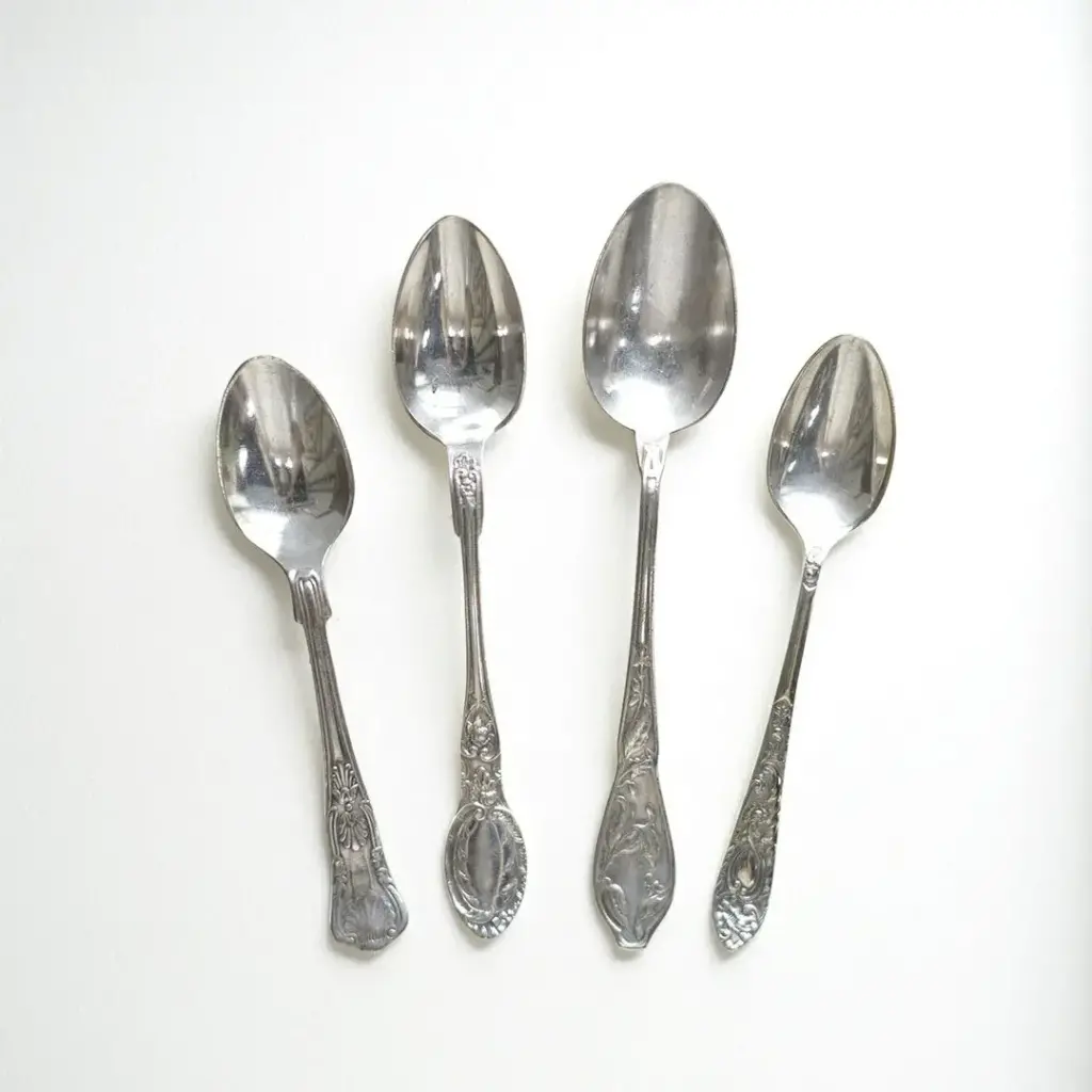 アンティークスプーン フランス イギリス シルバープレート ロココな