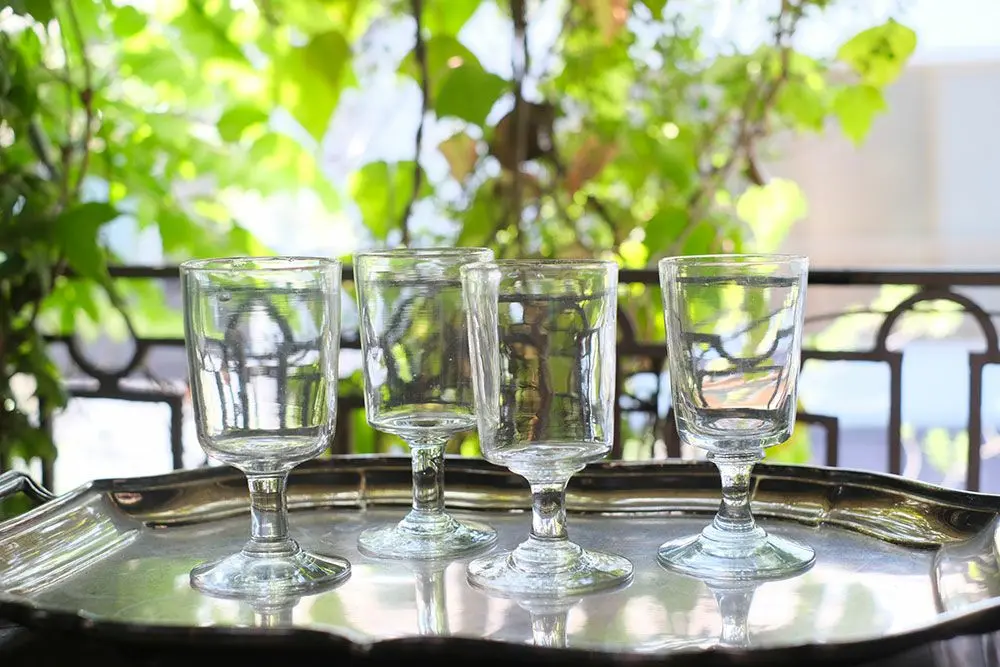 アンティーク 手吹きのビストログラス 1800年代 ワイングラス