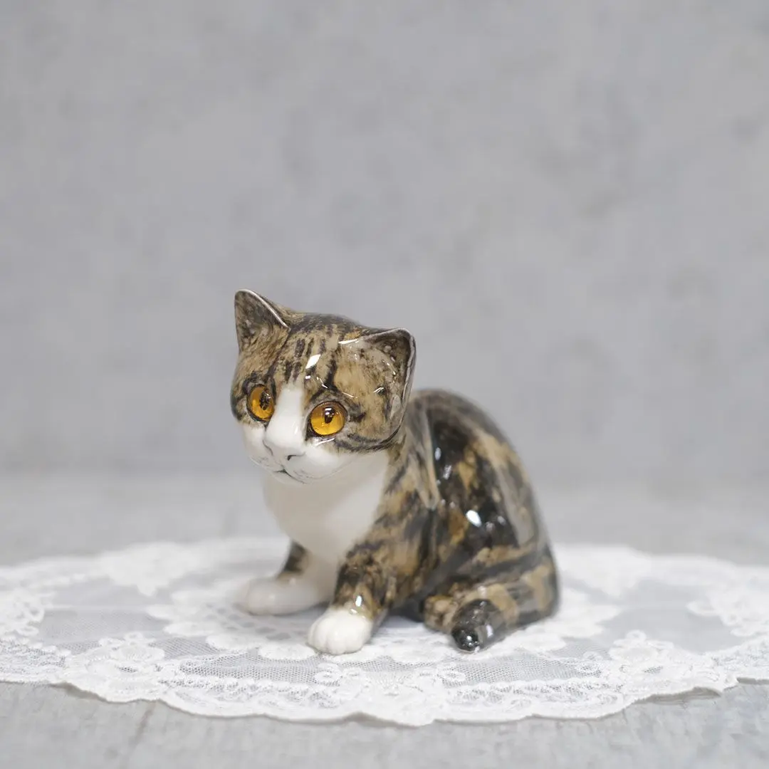 ヴィンテージWINSTANLEY CAT/ケンジントンキャット・キジ白 子猫