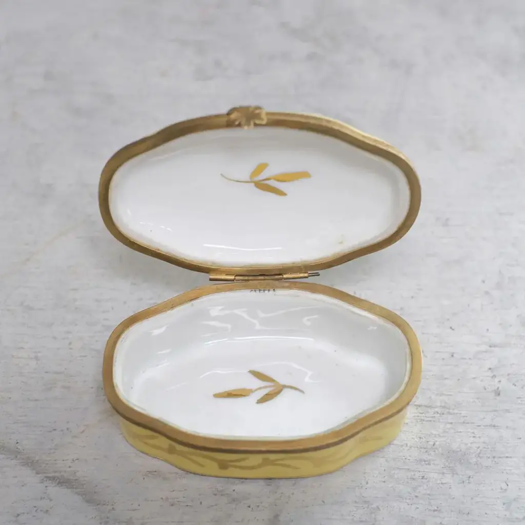 アンティーク小物入れ LIMOGES(リモージュ) フランス 陶器のケース