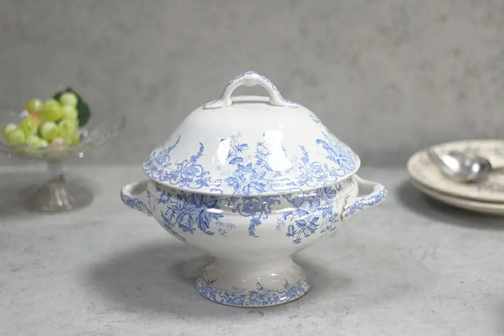 アンティークスーピエール フランス サンタマン窯（Saint-Amand