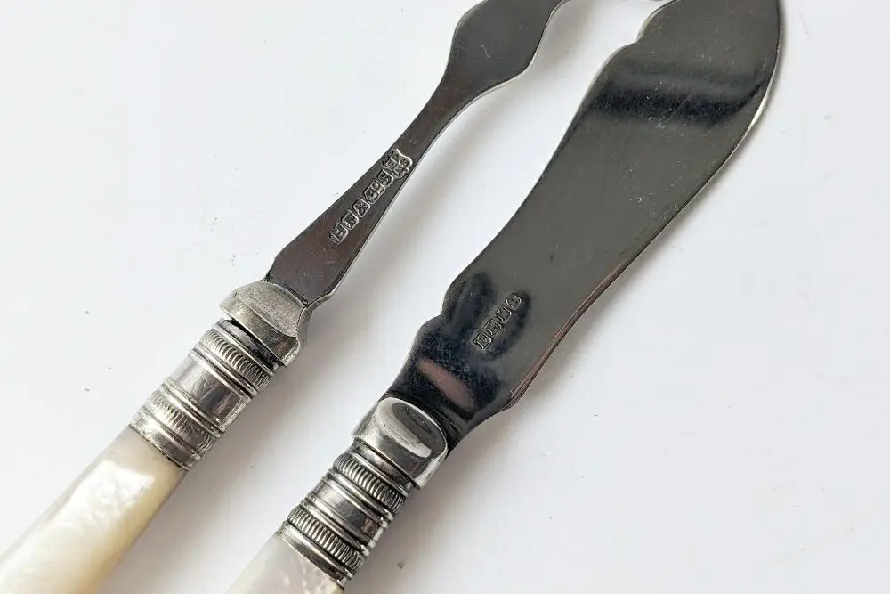 アンティーク マザーオブパール カトラリー イギリス製 白蝶貝の