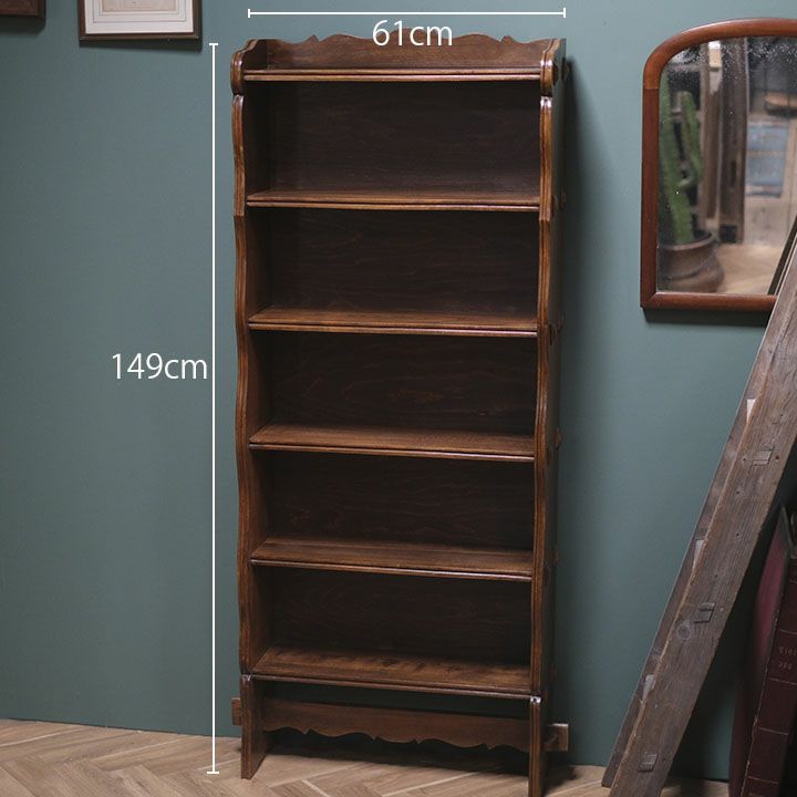 アンティーク ブックシェルフ5段 イギリス 本棚/アンティーク家具