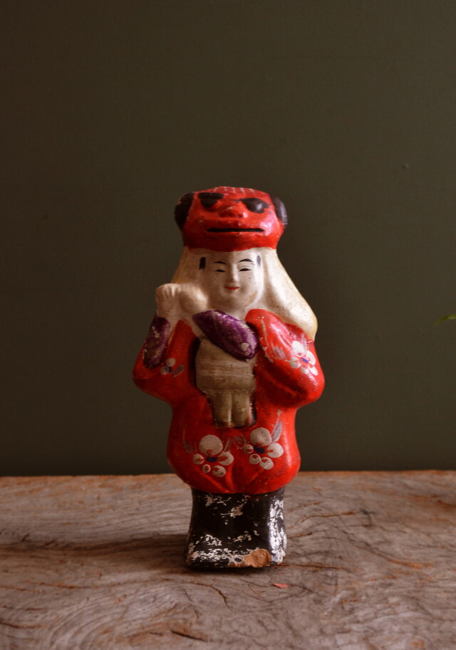 郷土人形 アンティーク 越後獅子 角兵衛獅子 郷土玩具 Antique Sam's