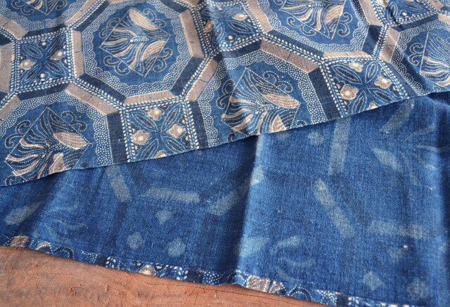 Antique Sam's Collection古布 藍染 古裂 藍染アンティーク 1400mm