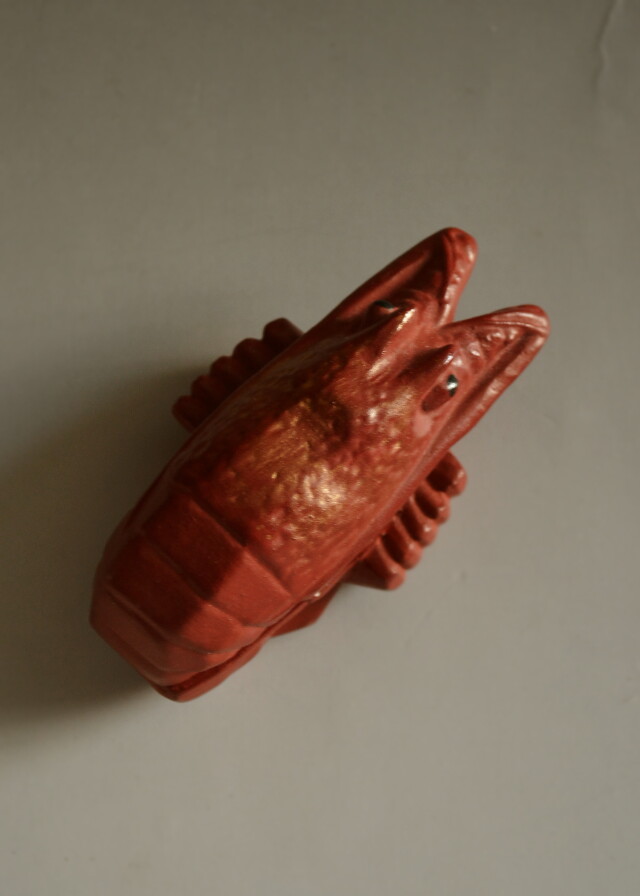 海老香合 茶道具 香合 北村雅耕作京焼