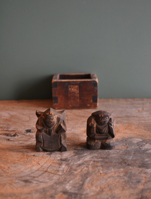 Antique Sam's Collection小さな恵比寿大黒像 木彫