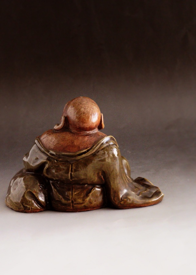 布袋像 九谷焼 土人形 福神様 時代仏 布袋様Antique Sam's Collection