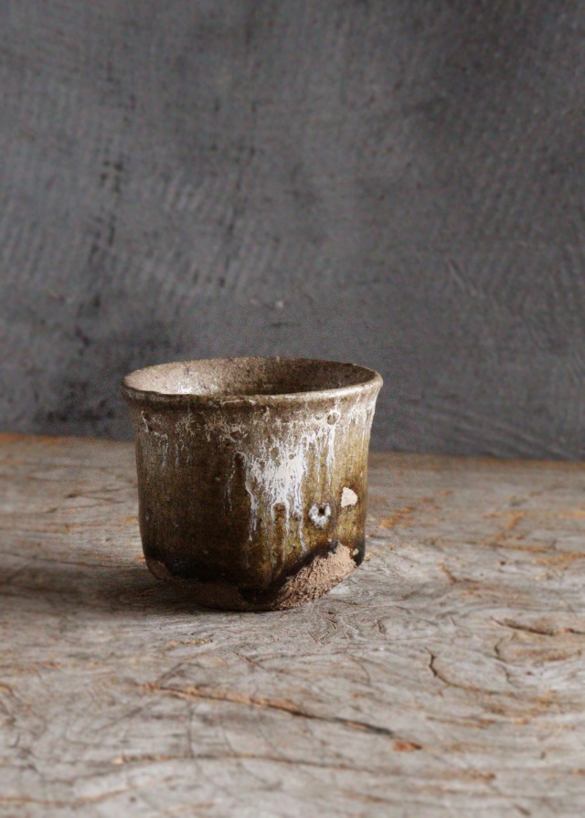 唐津酒器 ぐいのみ 斑唐津 古陶磁 酒器 堀の手 古唐津Antique Sam's