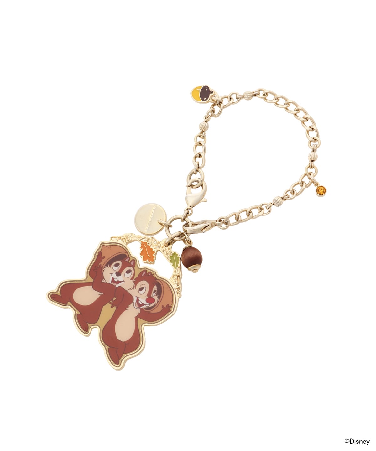 チップ」＆「デール」コレクション 2wayチャーム(FREE ゴールド